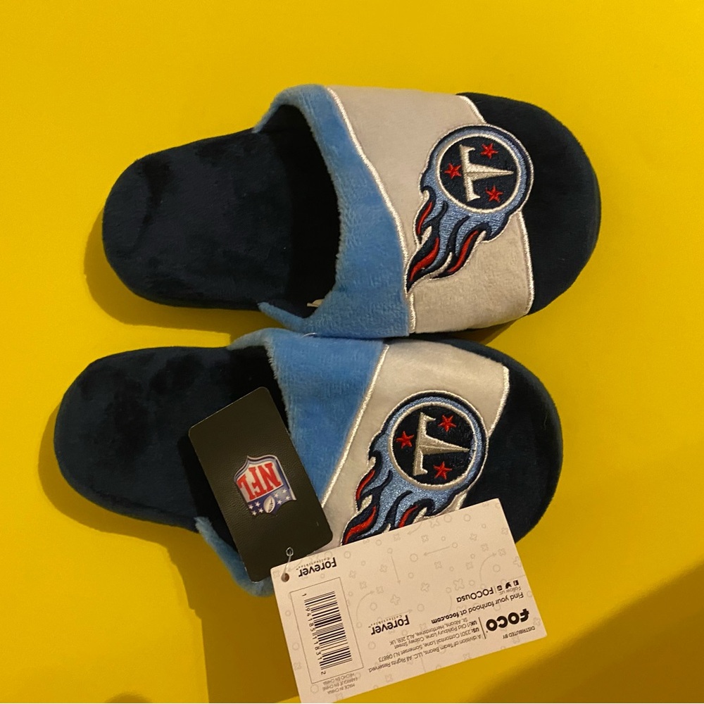 Foco NFL Tennessee titans boys house shoes US 1-2